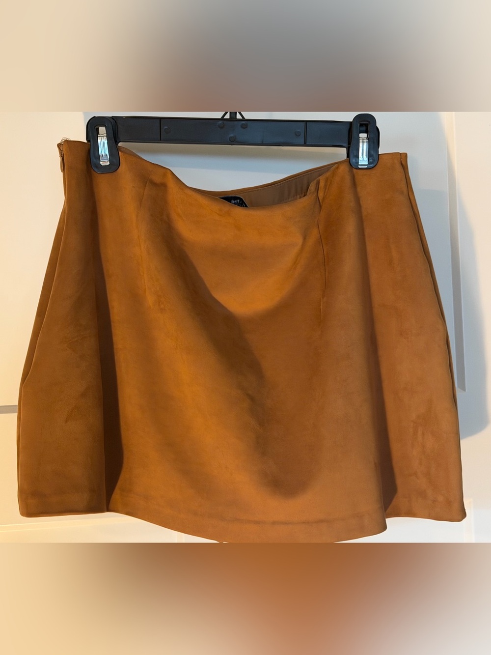 Abercrombie & Fitch Cognac Suede Mini Skirt